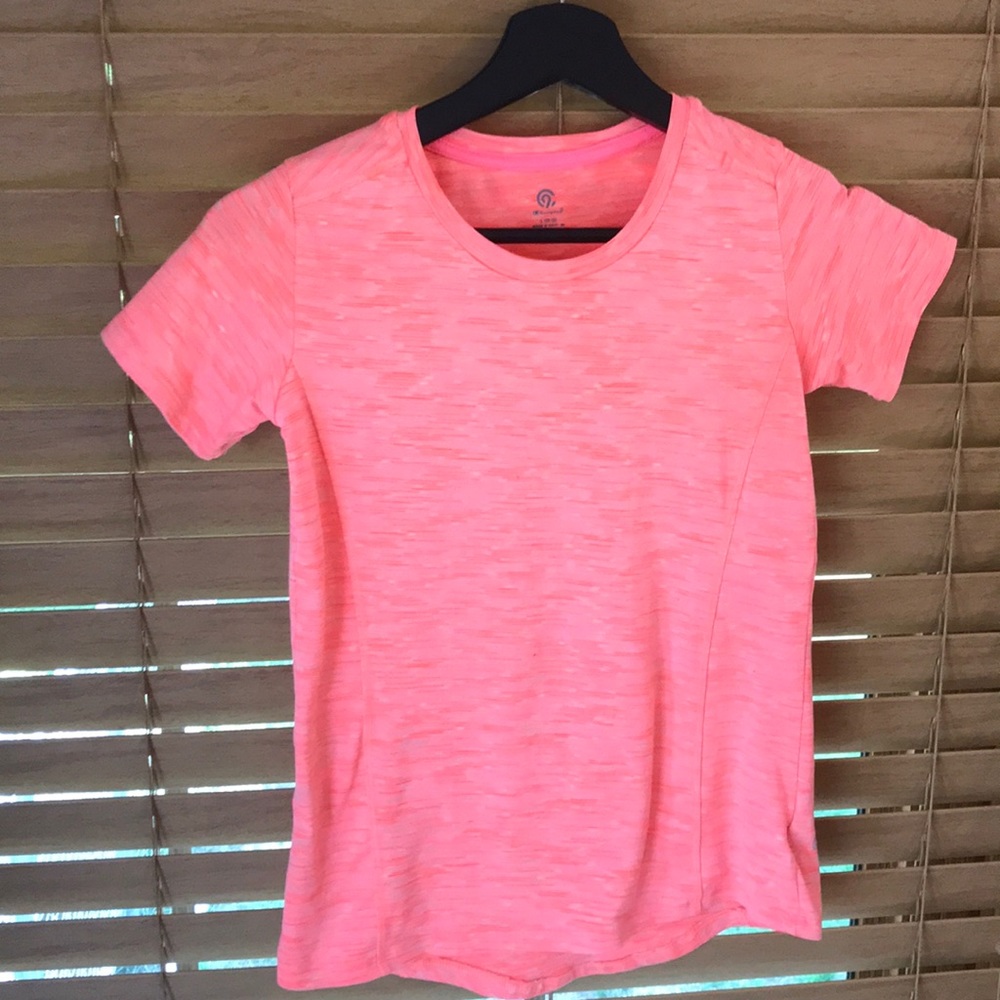 Girl pink athletic shirt